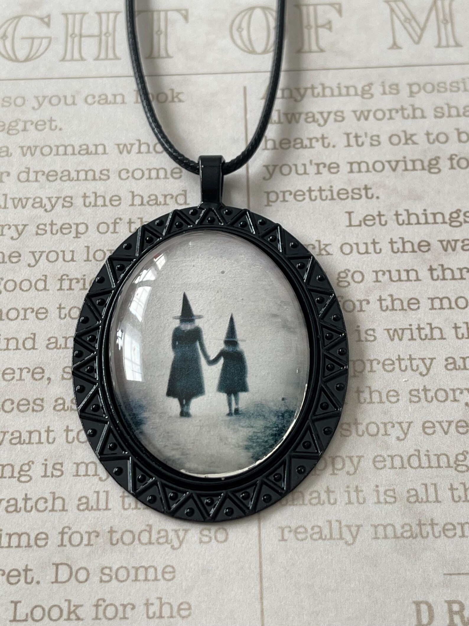 Witches Walk Halloween Pendant Necklace - Etsy
