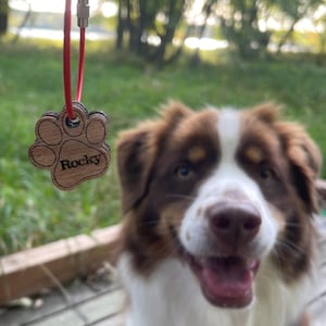 Pet Keychain Gift, Custom Paw Print Pet Remembrance, Personalized Animal Lover Keepsake Token