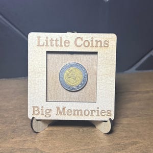 World Coins Display Keepsake 3 X 3 Inch Frame Collection of Coins