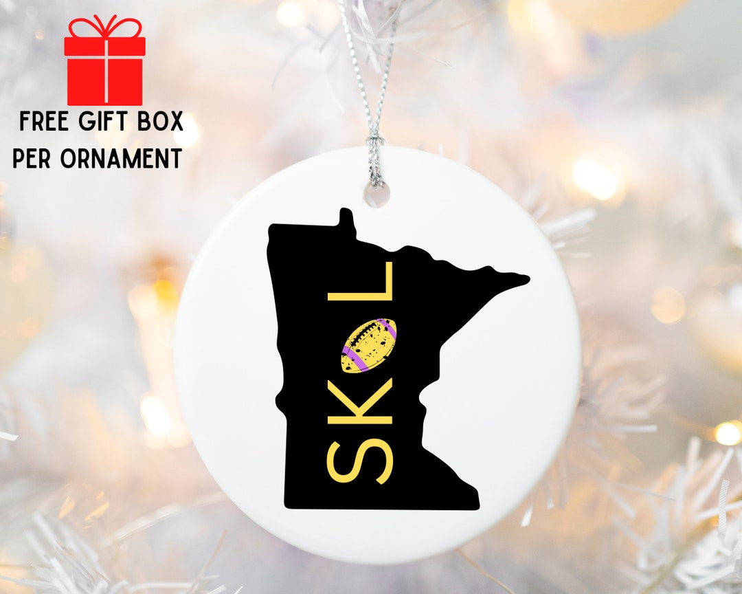 Vikings Christmas Tree Ornament SKOL Ornament Minnesota Vikings ...