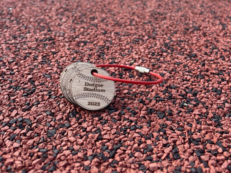 Personalized Baseball Keychain MLB Ballpark Tracker Major League