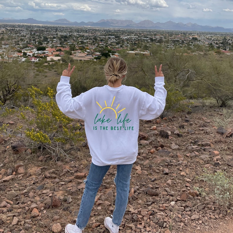 Lake Life Sweatshirt Lake Gift Boat Accessory Boat Gift Etsy