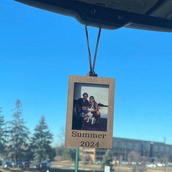 Charming Polaroid Car Frame - Cute Hanging Photo Display - Unique Vehicle Accessory - Polaroid Hanging Frame