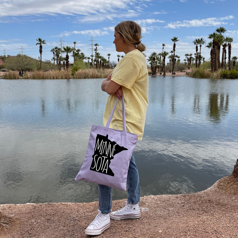 Minnesota Tote Bags Mn Souvenir Tote Bags for the Lake Etsy