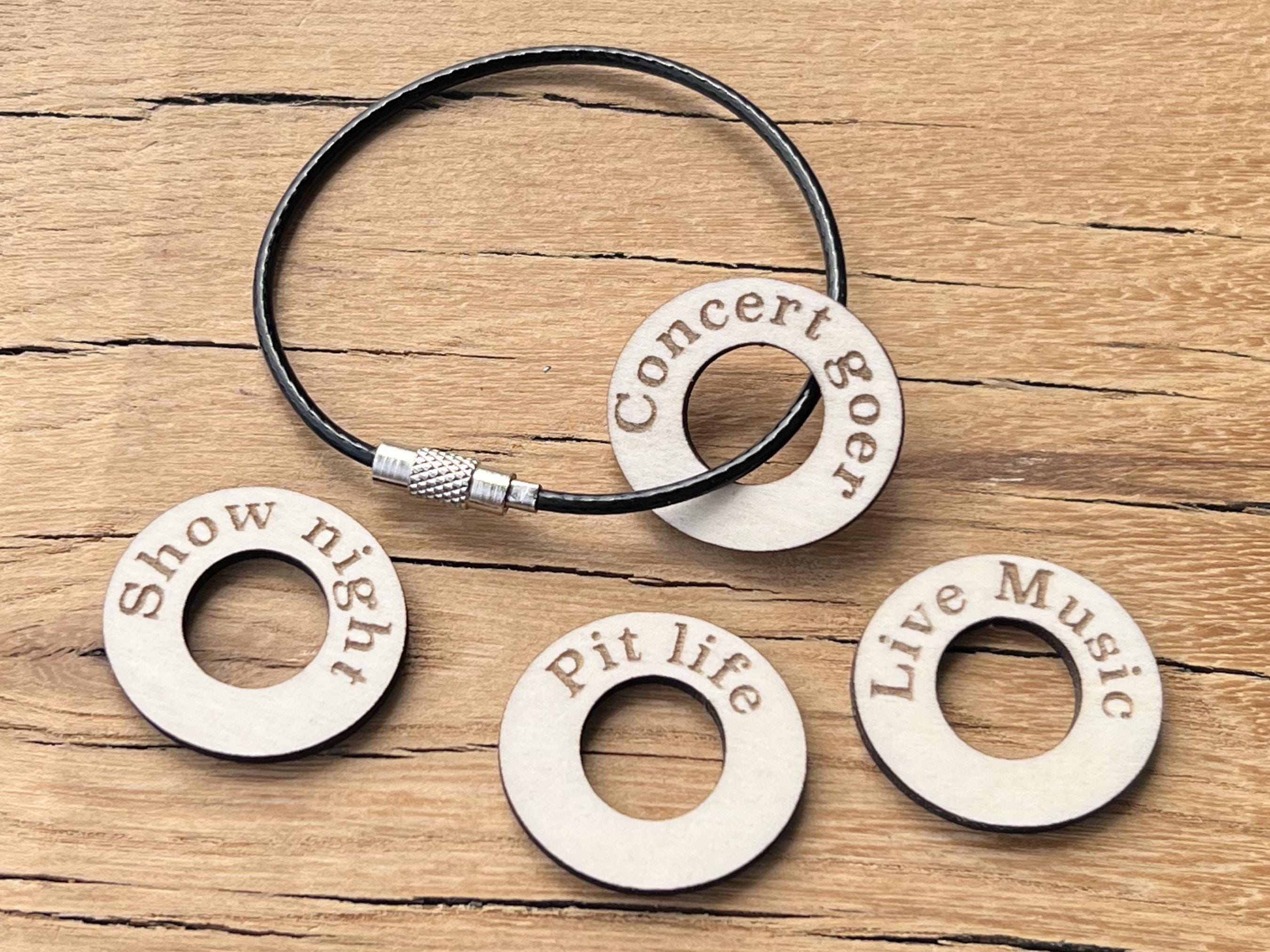 Concert Keychain Personalized Concert Ticket Keychain Custom Artist Tour Engraved Wood ...