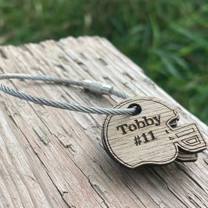 Gift Ideas for Football Lovers, Football Helmet Keychain, Football Season Banquet Gift