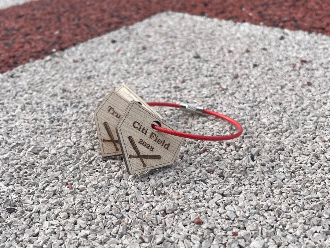 Personalized MLB Home Plate Ballpark Tracker, Baseball Keychain Etsy