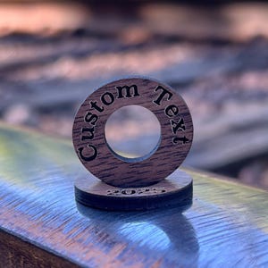 Custom Engraved Travel Tokens, Personalized Country Washer Rings for Keychains & Collectors, Add-On Travel Disc Charms