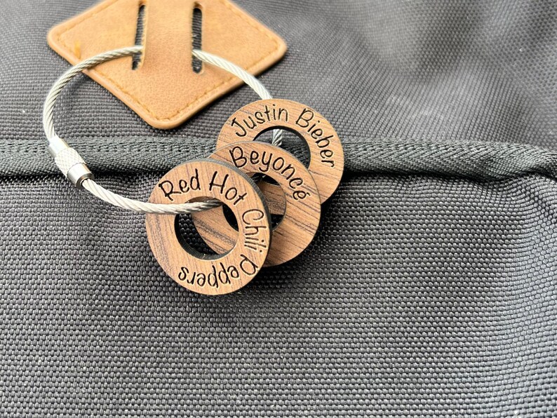 Personalized Concert Ticket Keychain Custom Artist Tour Engraved Wood ...