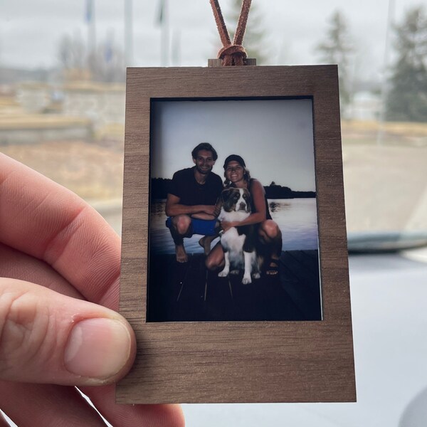 Mini Photo Frame for Instax Films - Hangable Car Accessory, Unique Polaroid Display, Hanging Photo Frame for Vehicle Enthusiasts