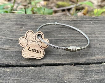 Palline Natale Personalizzate Nome Legno Zampa Animale Laser - Decorazioni Natalizie, Regali - Foto 3