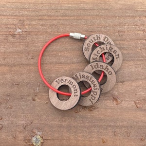 Reisetoken - 50 US-Staten Andenken Token Set, Custom State Wahrzeichen Souvenir Münzen & Zubehör