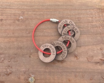 Travel Tokens 50 States Keepsake Token Set Accessories, Custom State Landmark Souvenir Coins