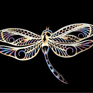 Dragonfly Stainless Steel, Metal Wall Art, Wall Decor, Metal Wall Art, Garden Art