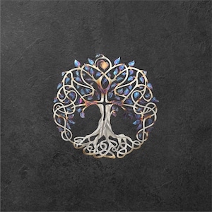 Tree of Life Heat Treated Stainless Steel Metal Wall Art
