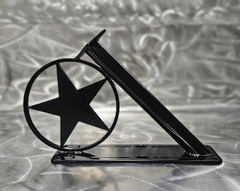 Handmade Steel Flag Pole Holder, Powder Coated, Wall Mount