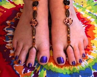 earth tone sandals