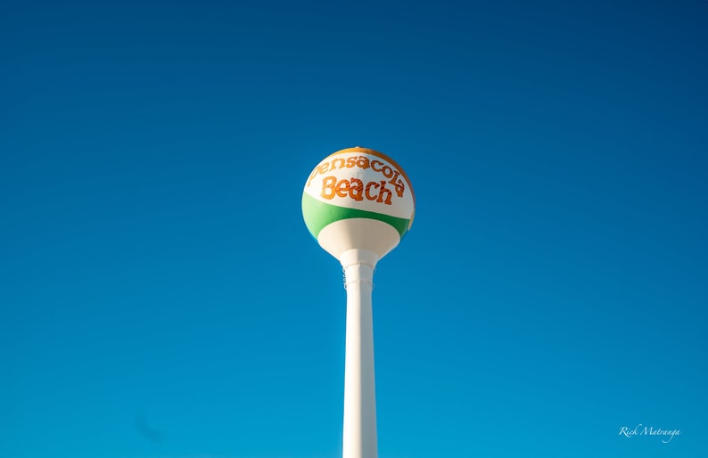 Pensacola Beach Ball Water Tower Etsy