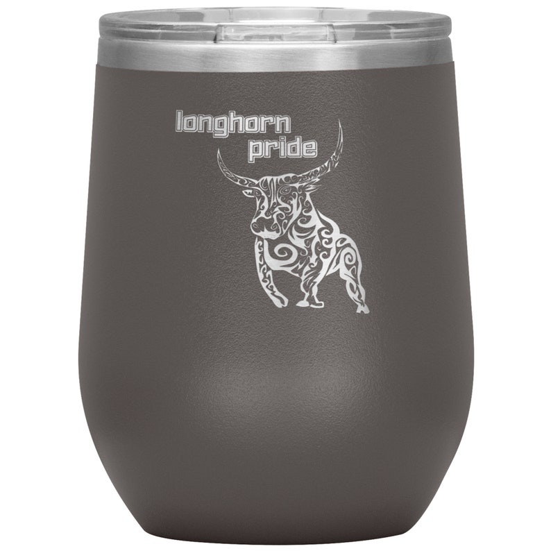 wine vacuum tumbler 12 oz Longhorn Pride