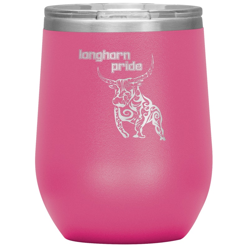 wine vacuum tumbler 12 oz Longhorn Pride