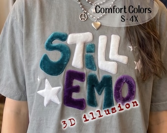 Still Emo Comfort Colors T-Shirt 3D Granite or 2D Black