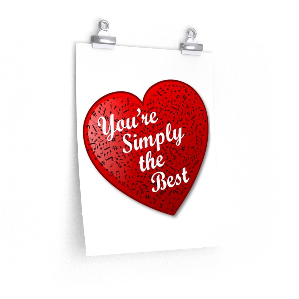 You're Simply the Best posters in various sizes Etsy