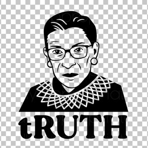 tRUTH - RBG - Ruth Bader Ginsburg SVG - Fragile Like A Bomb Instant Download SVG Cut File for - Tshirts Decals Koozies dxf/eps/png/pdf/jpg