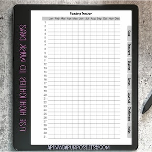 Kindle Scribe Reading Journal Digital Planner Book Journal for Kindle Scribe image 5