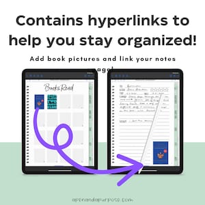 Digital Reading Journal, Digital Book Journal Goodnotes, iPad, Reading Journal Series Tacker, Digital Reading Planner, Bookish, Bookshelf image 5