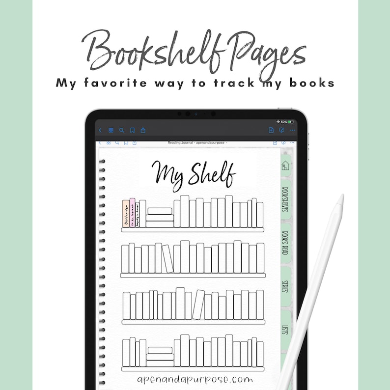 Digital Reading Journal Digital Book Journal Goodnotes Ipad Etsy Digital reading journal digital book journal goodnotes ipad etsy