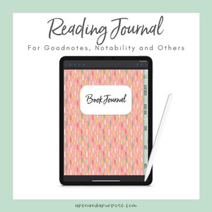 Digital Reading Journal, Digital Book Journal Goodnotes, iPad, Reading Journal Series Tacker, Digital Reading Planner, Bookish, Bookshelf image 2