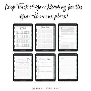 Digital Reading Journal, Digital Book Journal Goodnotes, iPad, Reading Journal Series Tacker, Digital Reading Planner, Bookish, Bookshelf image 3
