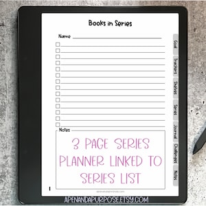 Kindle Scribe Reading Journal Digital Planner Book Journal for Kindle Scribe image 7