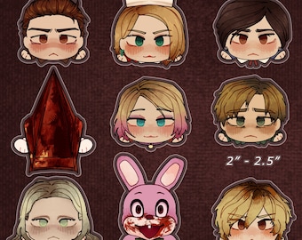 EN STOCK - Clips para carpetas/bolsas SILENTHILL 1, 2, 3 de 2,0 a 2,5 pulgadas - Juegos de tres - doble cara
