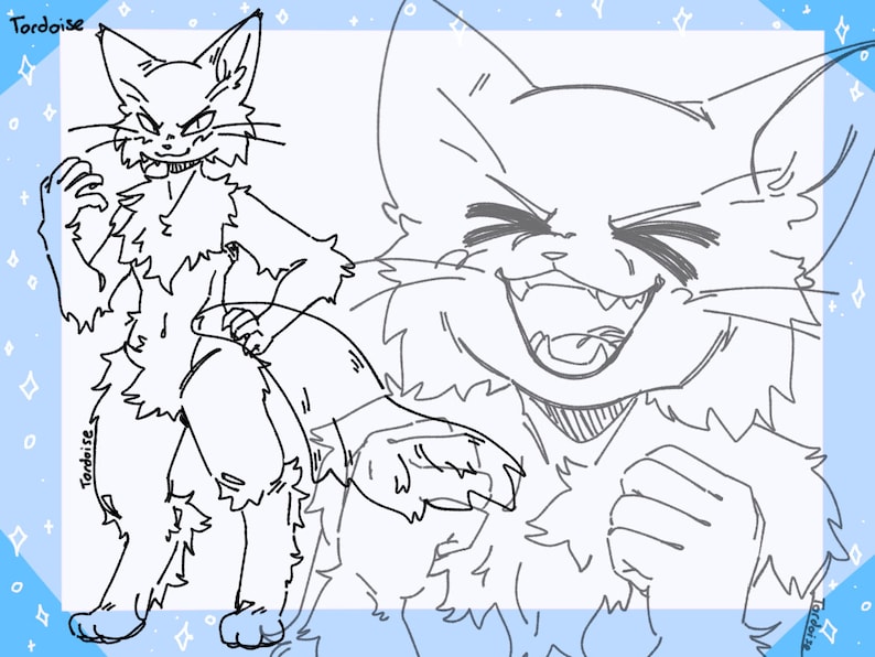 Feline Furry Art Base - P2u - Two Body Types - Icon -fullbody - Etsy