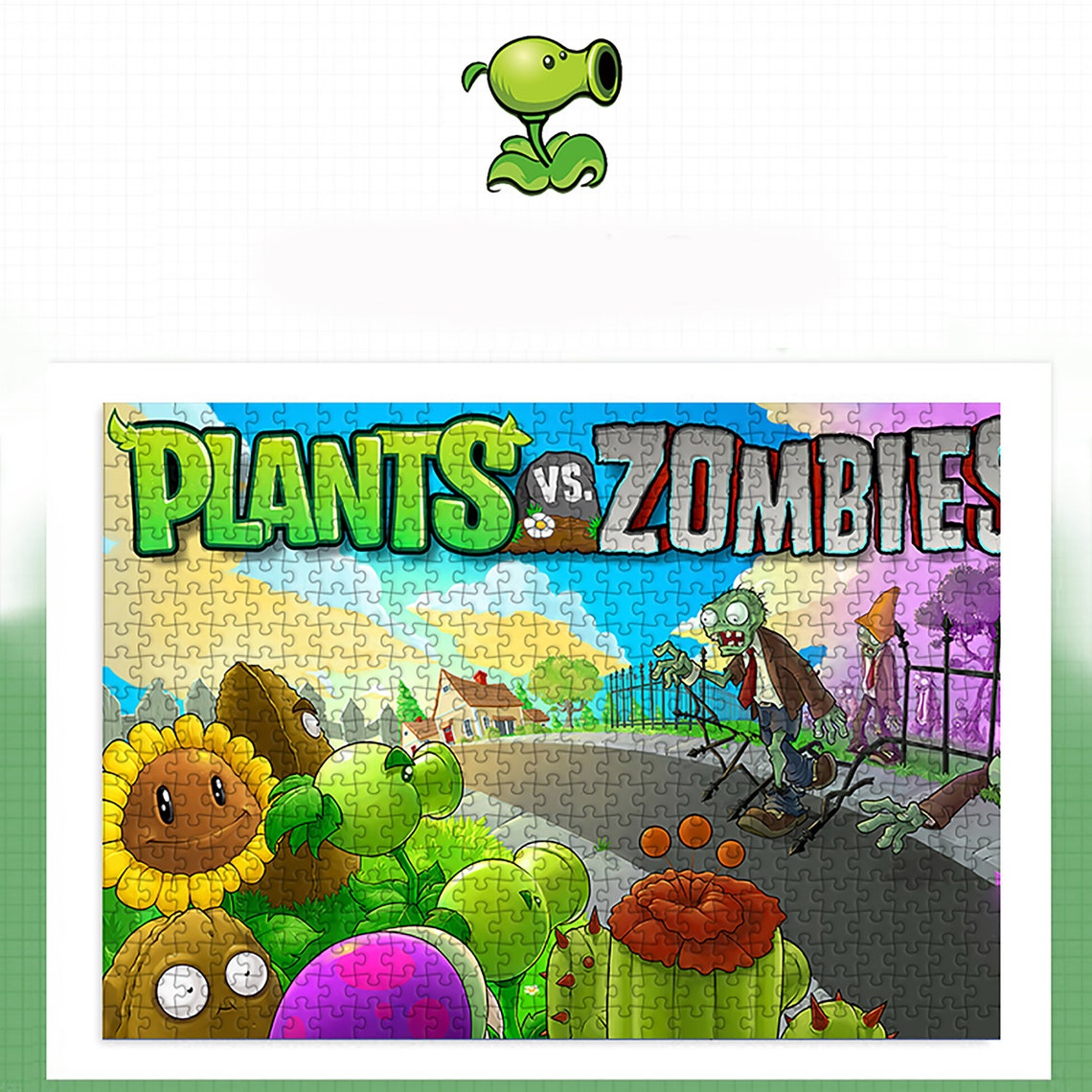 300/500/1000 Pcs Plants V.S. Zombies Puzzles Adult Puzzle Etsy