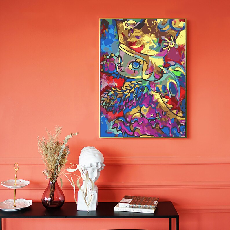 Abstract painting Paint by Number Kit Chinese ink painting Etsy