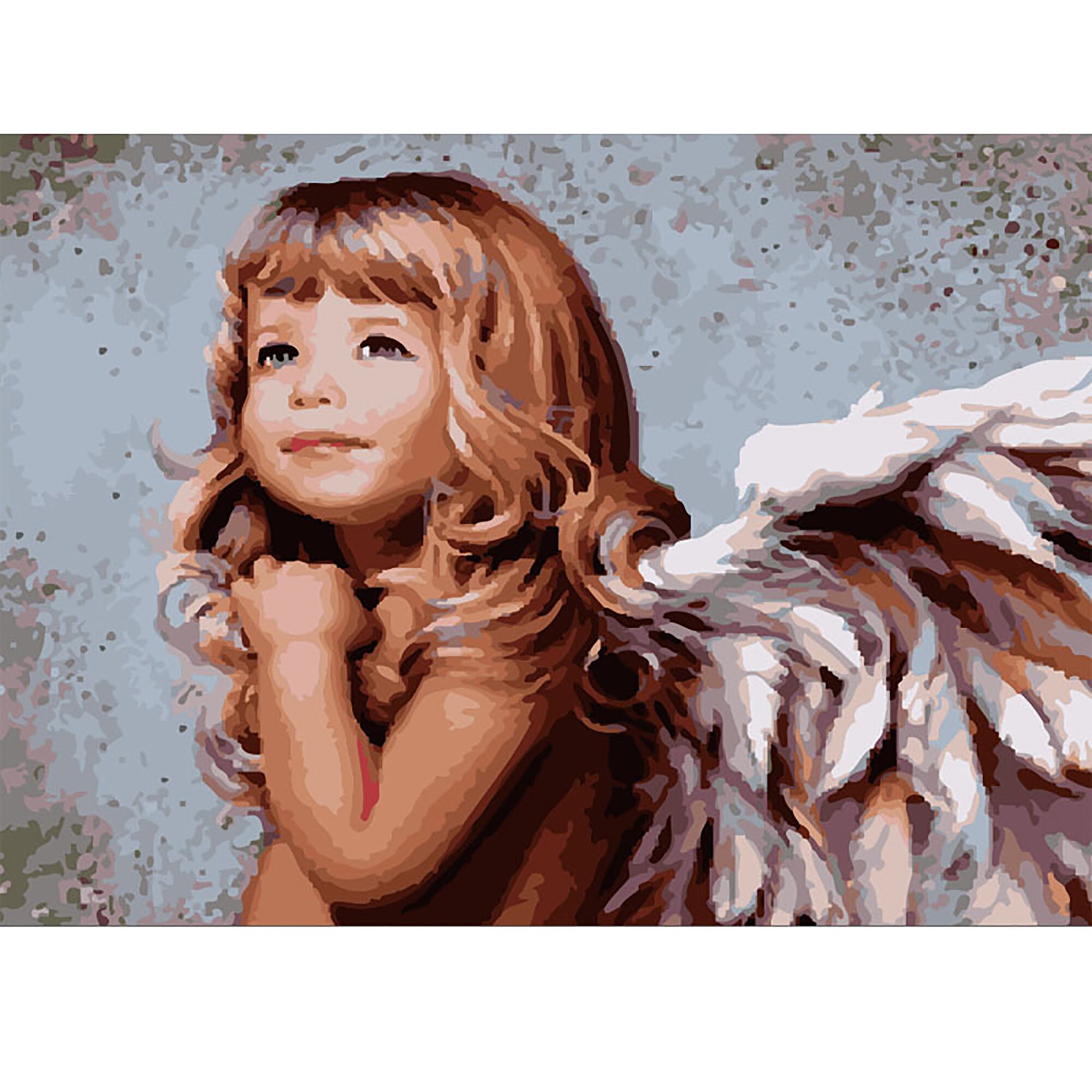 Angel Paint by Number Kit Angel Paint by Number Without Etsy