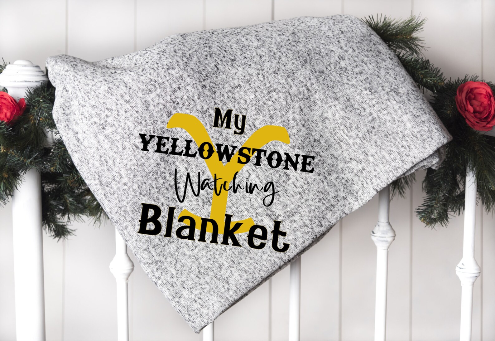My yellowstone watching blanket Yellowstonecowboy Etsy