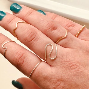 Sterling Silver Stacking Ring Set, Gold-Filled Stacking Ring Set, Handmade Ring Set, Set of Rings
