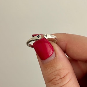 Custom Initial Letter Sterling Ring, Gold-Filled Custom Initial Ring, Personalized Ring, Handmade two Initial Ring, Double Initial Ring