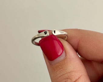 Custom Initial Letter Sterling Ring, Gold-Filled Custom Initial Ring, Personalized Ring, Handmade two Initial Ring, Double Initial Ring