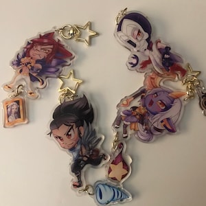 3&quot; Double sided League of Legends dangle charms