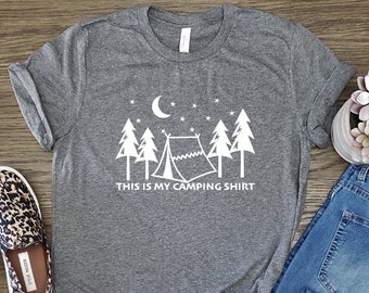 CAMPING SHIRT , This Is My Camping Shirt, Men's Camping Shirt, Camping Tent Shirt For Dad, Camping Trees Shirt, Camping Graphic Shirt,