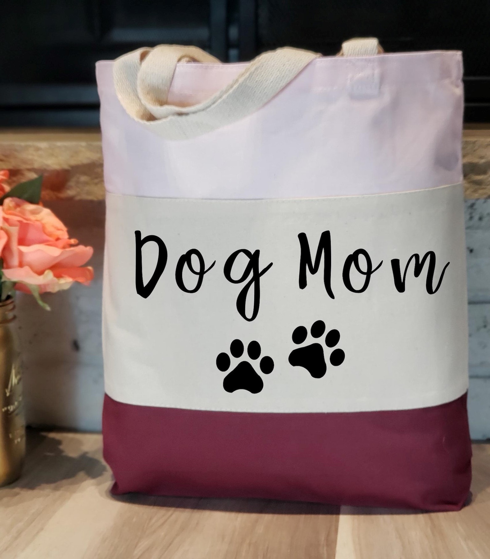 TWO Personalized Dog Bags Custom Pet Bag Custom Dog Tote Etsy