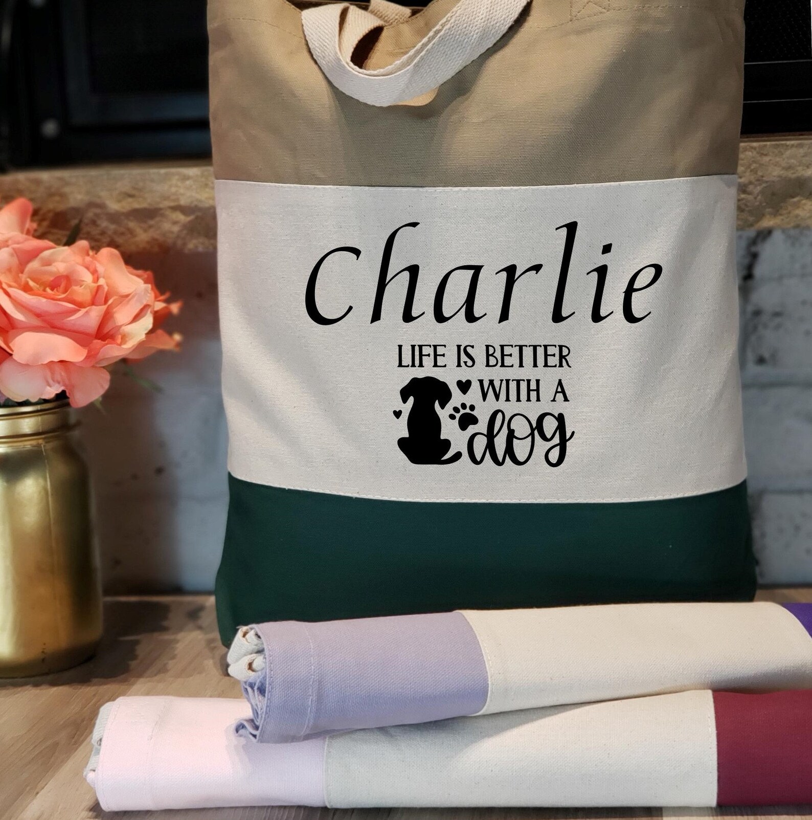 Personalized Dog Tote Bags Custom Tote Bag For Pets Custom Etsy