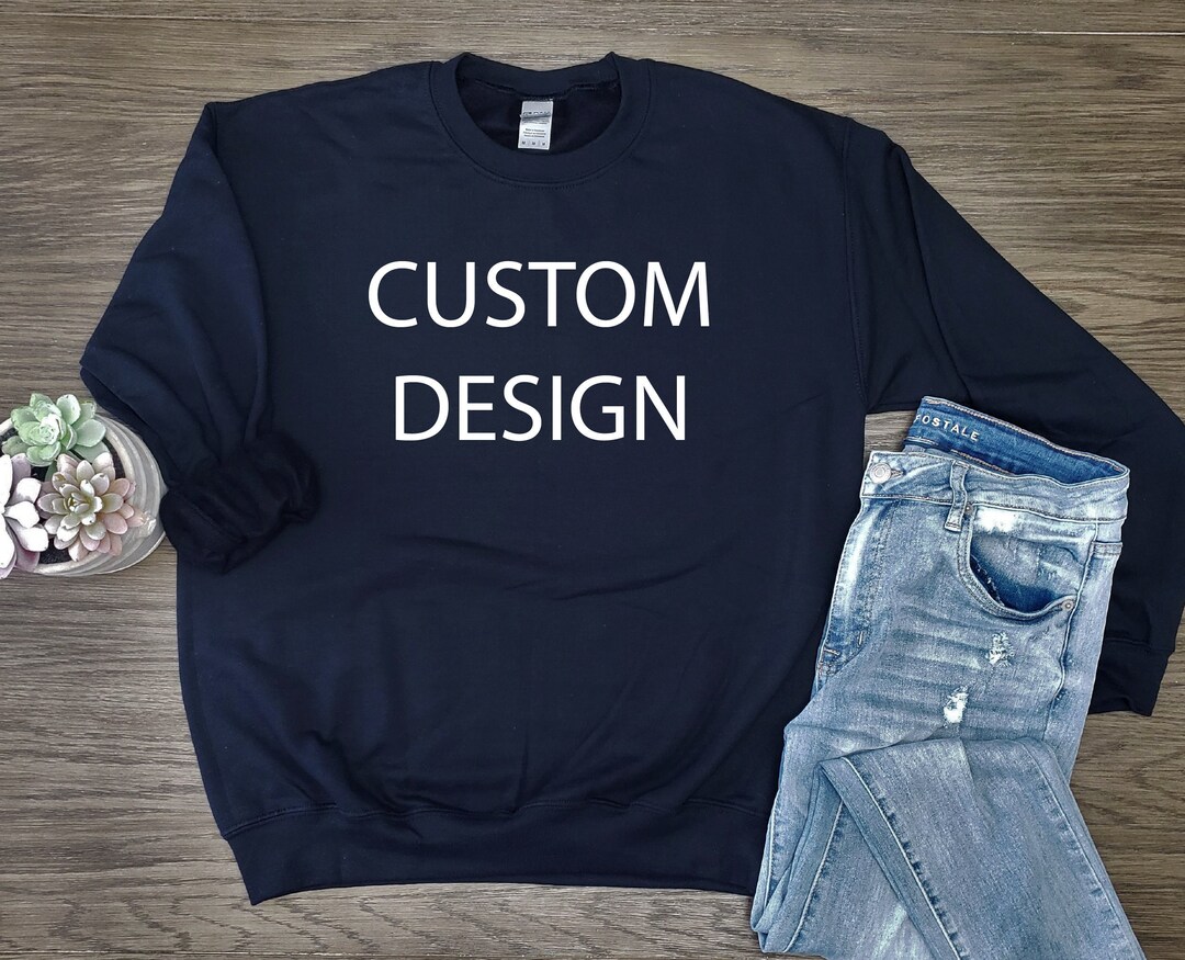 CUSTOM PRINTED SWEATER, Custom Designed Sweater, Custom Sweatshirt ...