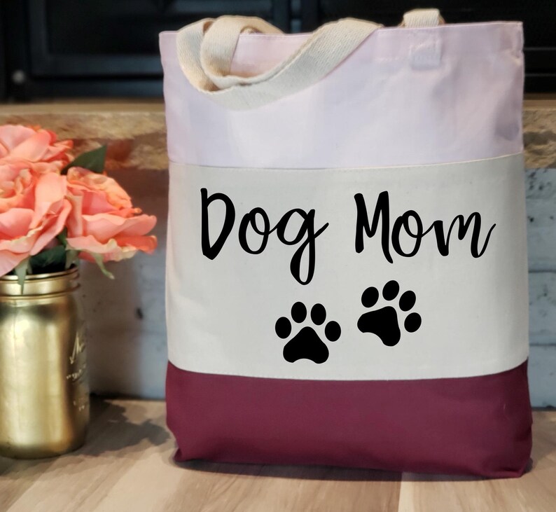 Personalized Dog Tote Bags, Custom Tote Bag For Pets, Custom Dog Tote Bag, Dog Tote Bag, Dog Name Tote, Dog Bone Tote, Custom Bag For Pet image 2