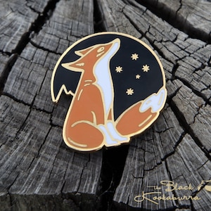 Southern Cross Fox Stars Hard Enamel Pin - C GRADE PINS