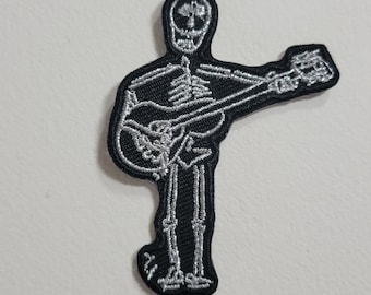 Skeleton Playing Guitar Patch